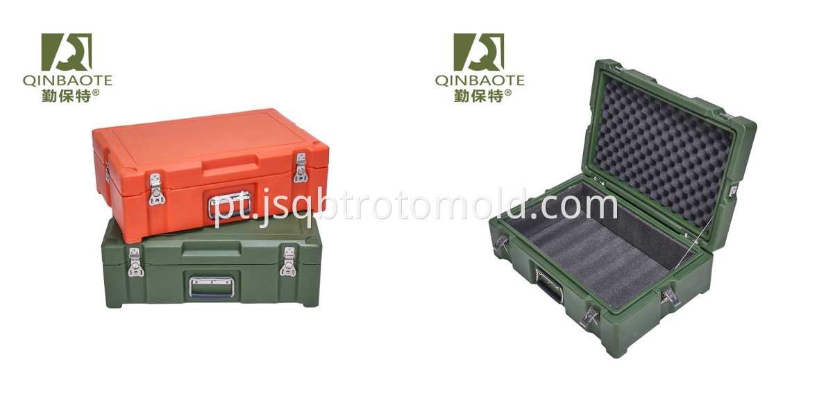 Handheld rotomolding tool box